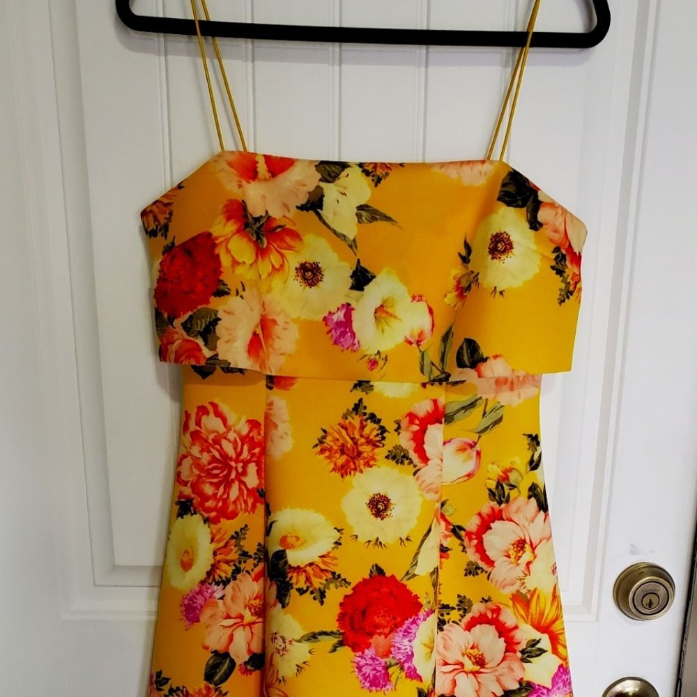 ASOS Floral Crop Top mini dress